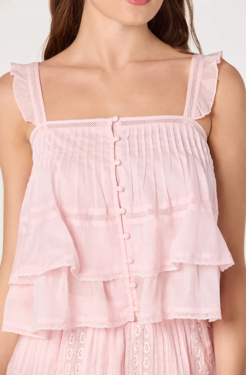 ASTR The Label Delia Top & Mini Skirt Set