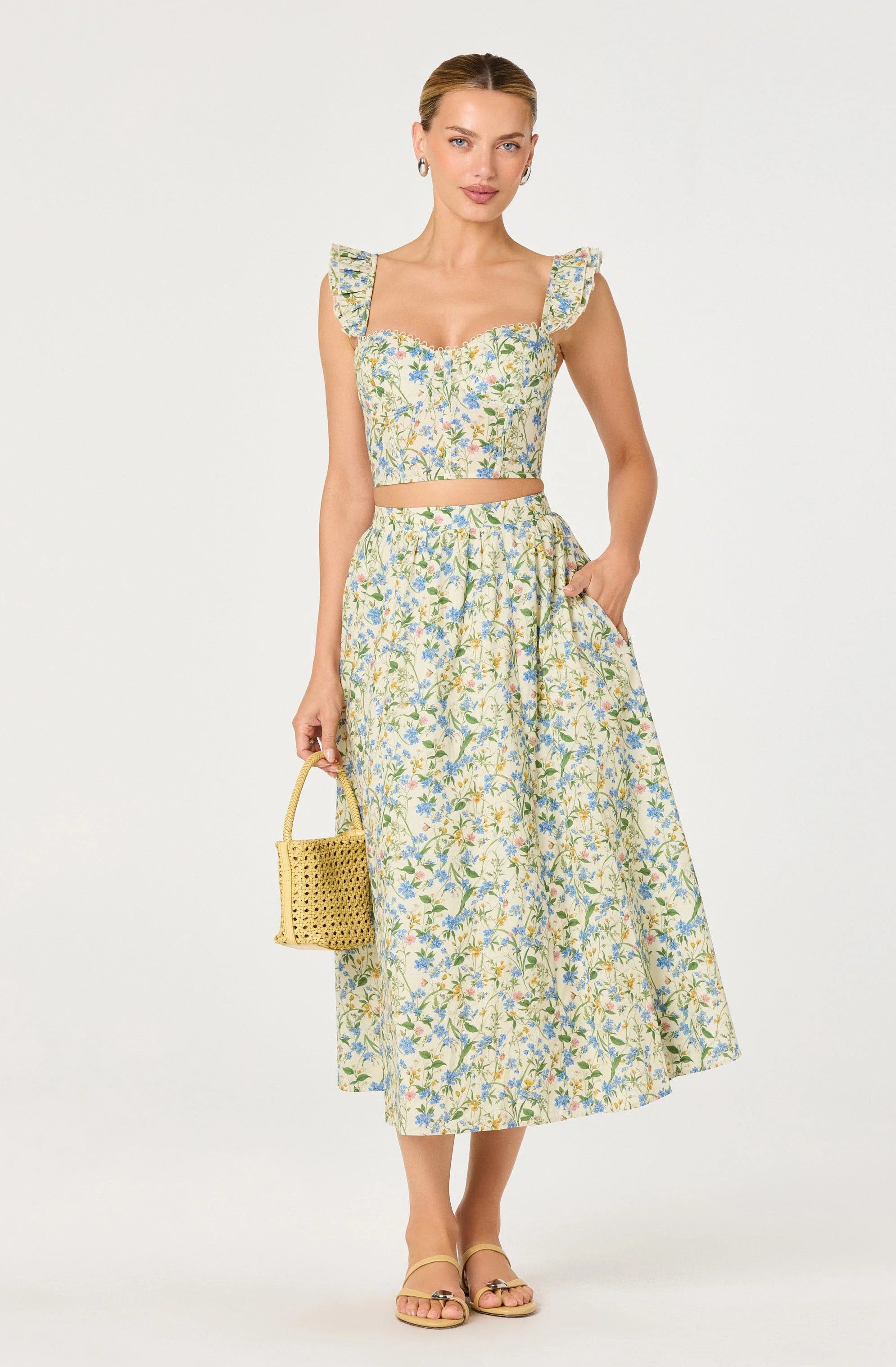 ASTR The Label Wedelia Top & Wylda Skirt Set