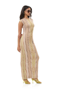 AFRM Cody Maxi Dress in Tonal Dot
