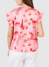KOCH Palm Top Weekender Pink Print