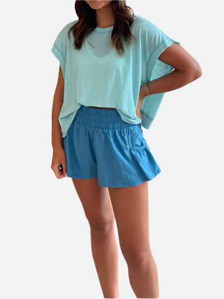 FP Movement Get Your Flirt on Shorts in Celestial Blue