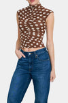 AFRM Jolie Top in Chocolate Halo Dot