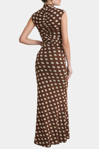 AFRM Tegan Skirt in Chocolate Halo Dot