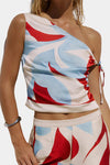 Runaway The Label Amoree One Shoulder Tie Top