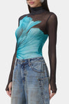 AFRM Zadie Top in Teal Flower