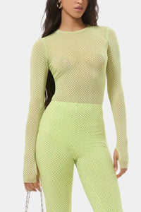 AFRM Kaylee Top in Citrus Pin Dot