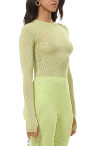 AFRM Kaylee Top in Citrus Pin Dot