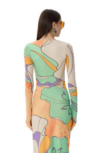AFRM Ines Top in Scarf Floral
