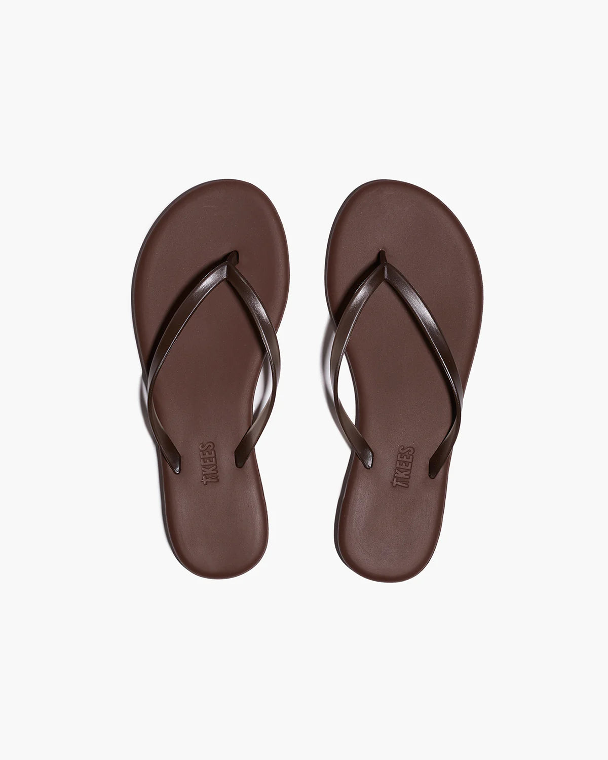 TKEES Aqua Lily Flip Flops