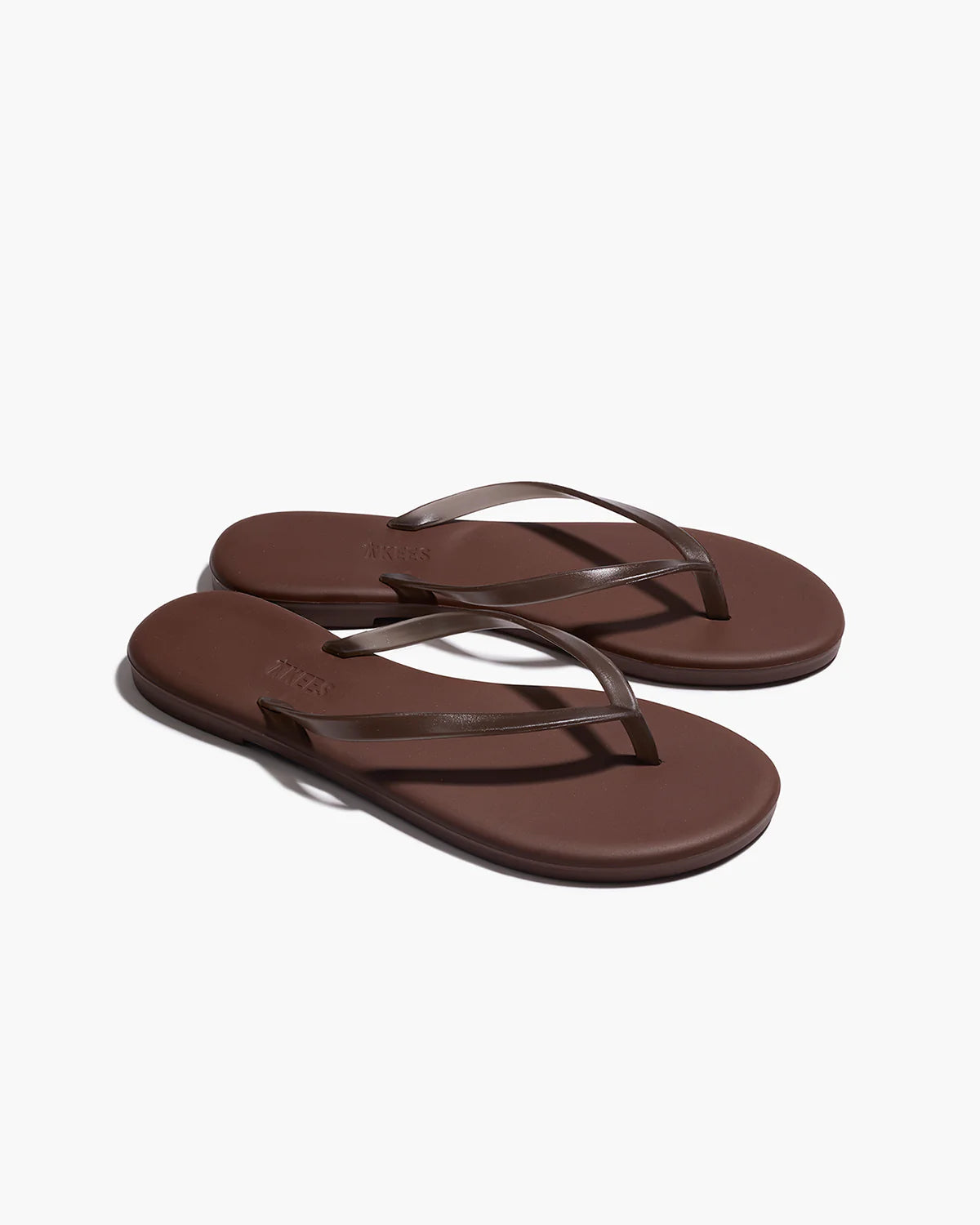 TKEES Aqua Lily Flip Flops