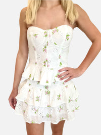 Venice Eyelet Top & Skirt Set