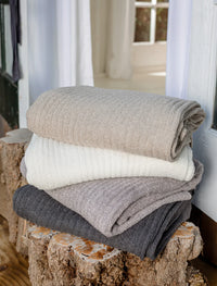 Barefoot Dreams Cozychic Lite Ribbed Throw