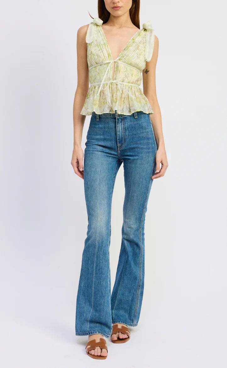 En Saison Claire Peplum Top