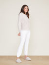 Barefoot Dreams CozyChic® Relaxed Zip-up Hoodie in Stone
