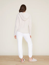 Barefoot Dreams CozyChic® Relaxed Zip-up Hoodie in Stone