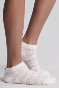 Barefoot Dreams CozyChic® Heathered Stripe Ankle Sock Set