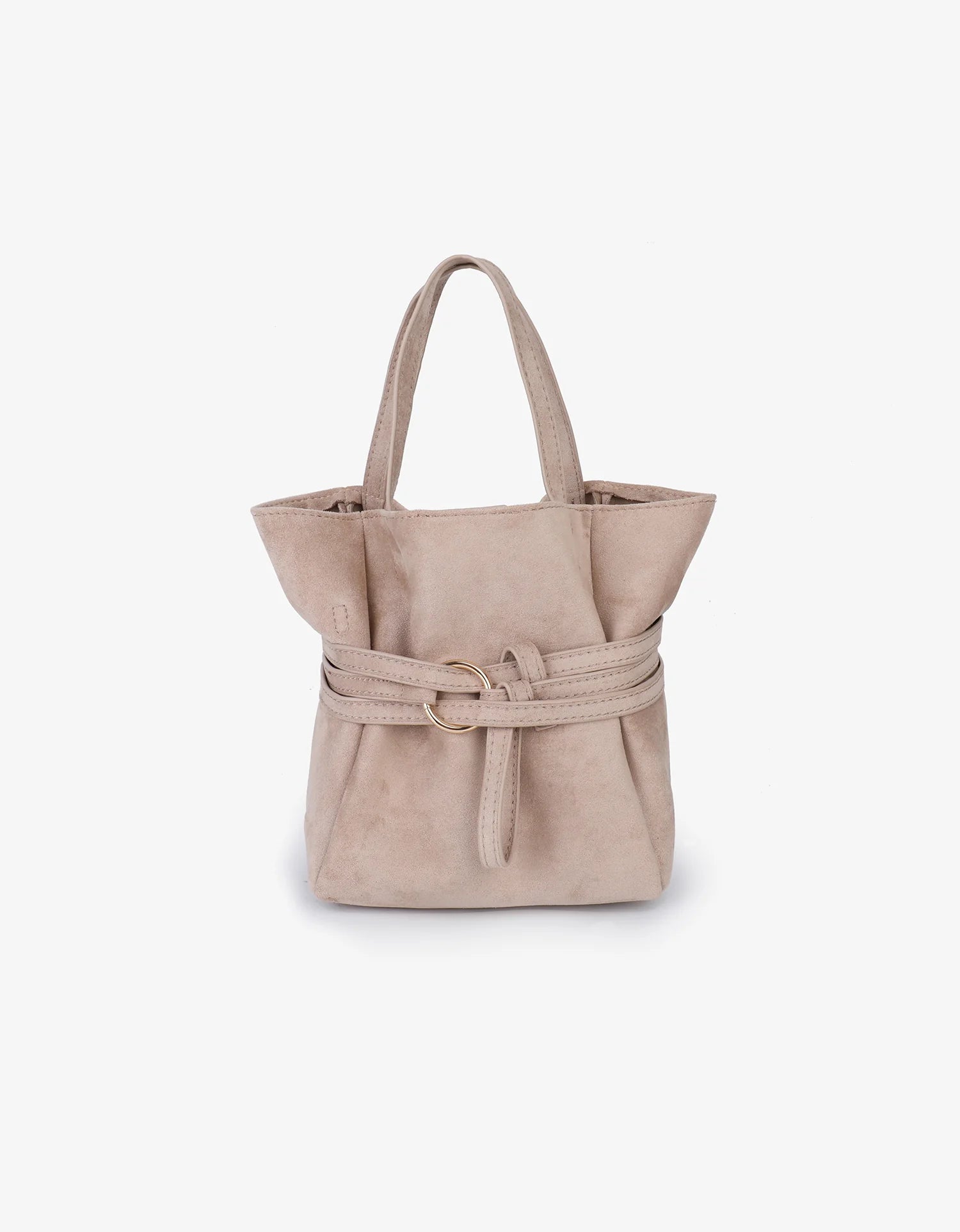 REMI/REID Blythe Mini Faux Suede Bag in Foundation