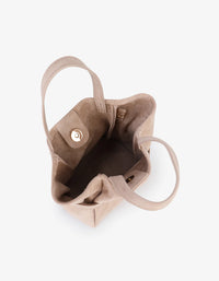 REMI/REID Blythe Mini Faux Suede Bag in Foundation