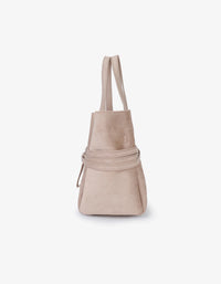 REMI/REID Blythe Mini Faux Suede Bag in Foundation
