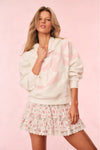 Love Shack Fancy Brunella Bow Hoodie