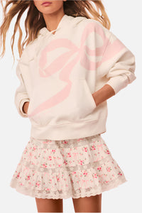 Love Shack Fancy Brunella Bow Hoodie