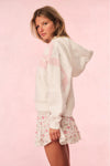 Love Shack Fancy Brunella Bow Hoodie