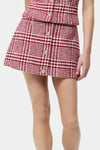 French Connection Whitney Brushed Houndstooth Mini Skirt