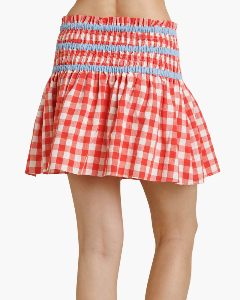 Nola Gingham Mini Skirt