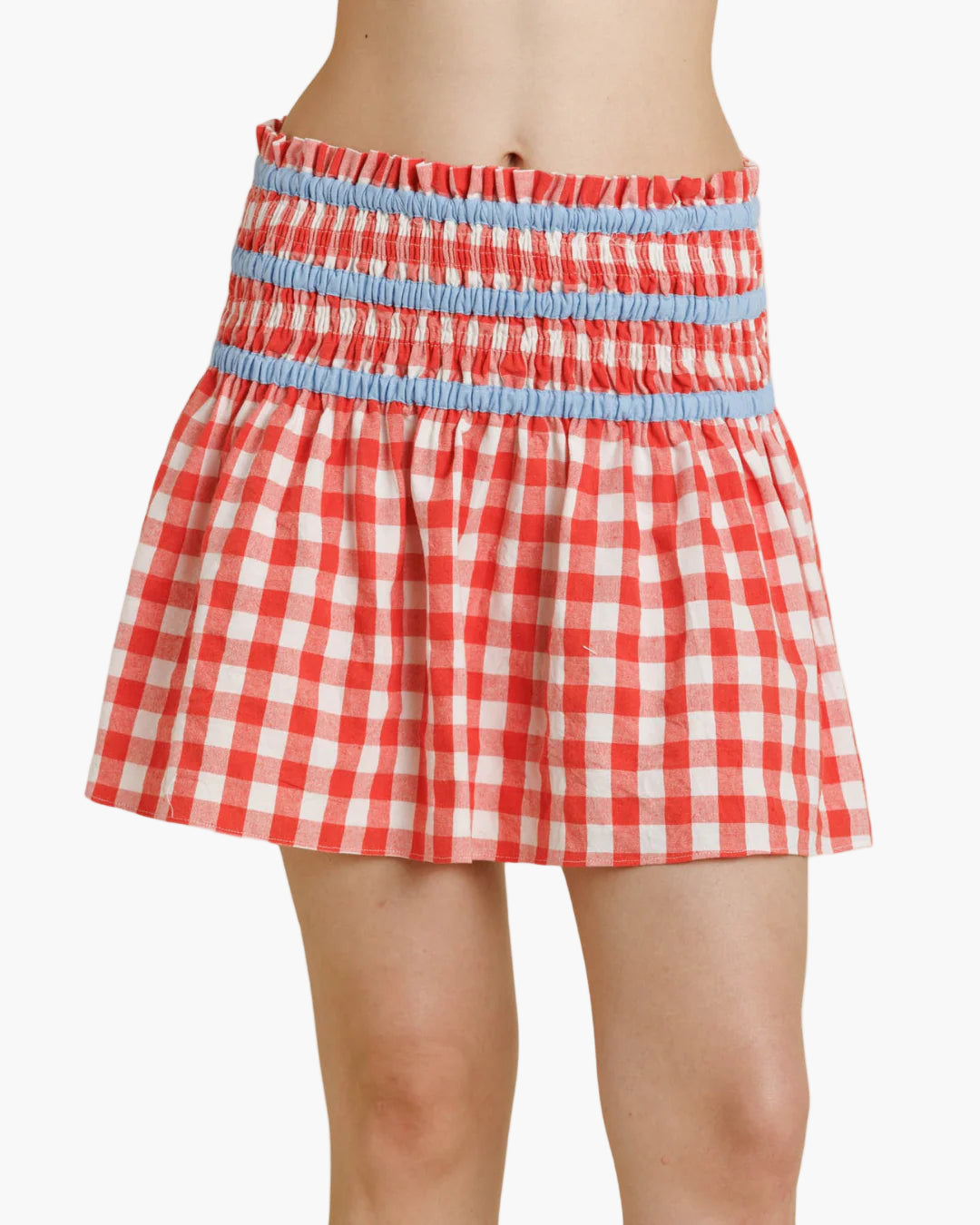 Nola Gingham Mini Skirt