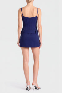 Amanda Uprichard Alva Romper in Navy