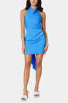 Vera Cowl Neck Satin Mini Dress