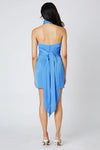 Vera Cowl Neck Satin Mini Dress