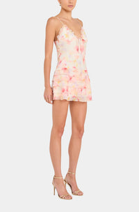 Amanda Uprichard Mirabelle Romper in Sorbet Multi