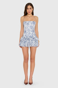 Amanda Uprichard Laureline Romper in Deep Sea