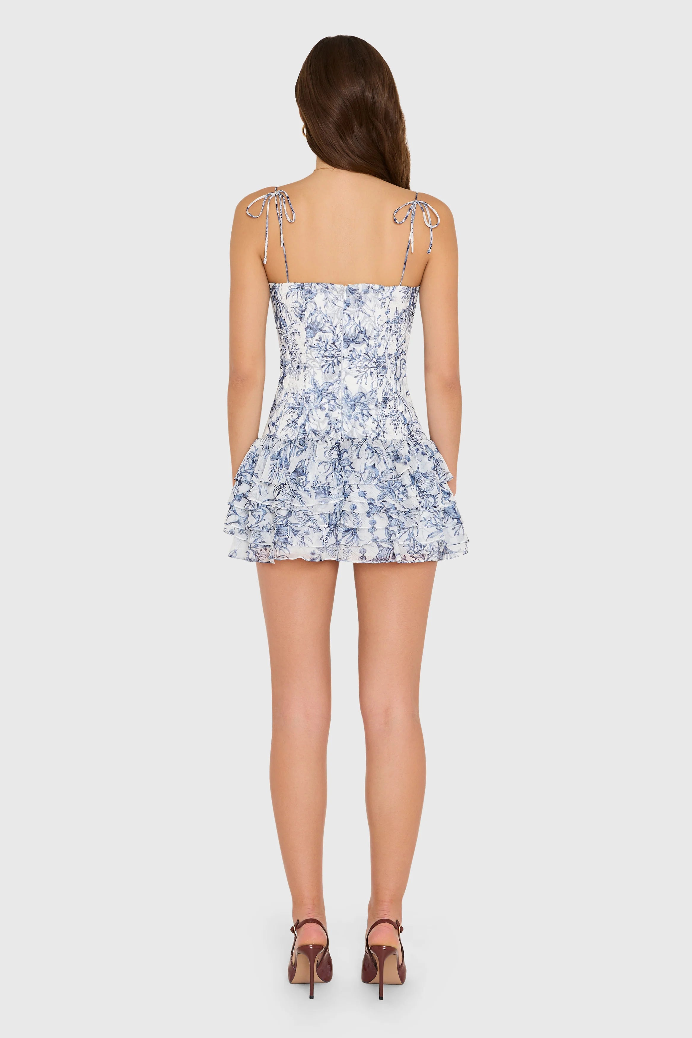 Amanda Uprichard Laureline Romper in Deep Sea