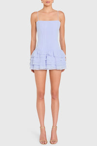 Amanda Uprichard Laureline Romper in Arctic