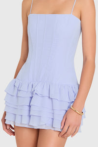 Amanda Uprichard Laureline Romper in Arctic