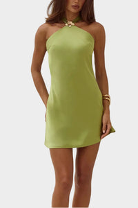 Runaway The Label Chara Low Cross Back Mini Dress