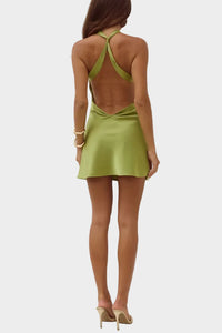 Runaway The Label Chara Low Cross Back Mini Dress