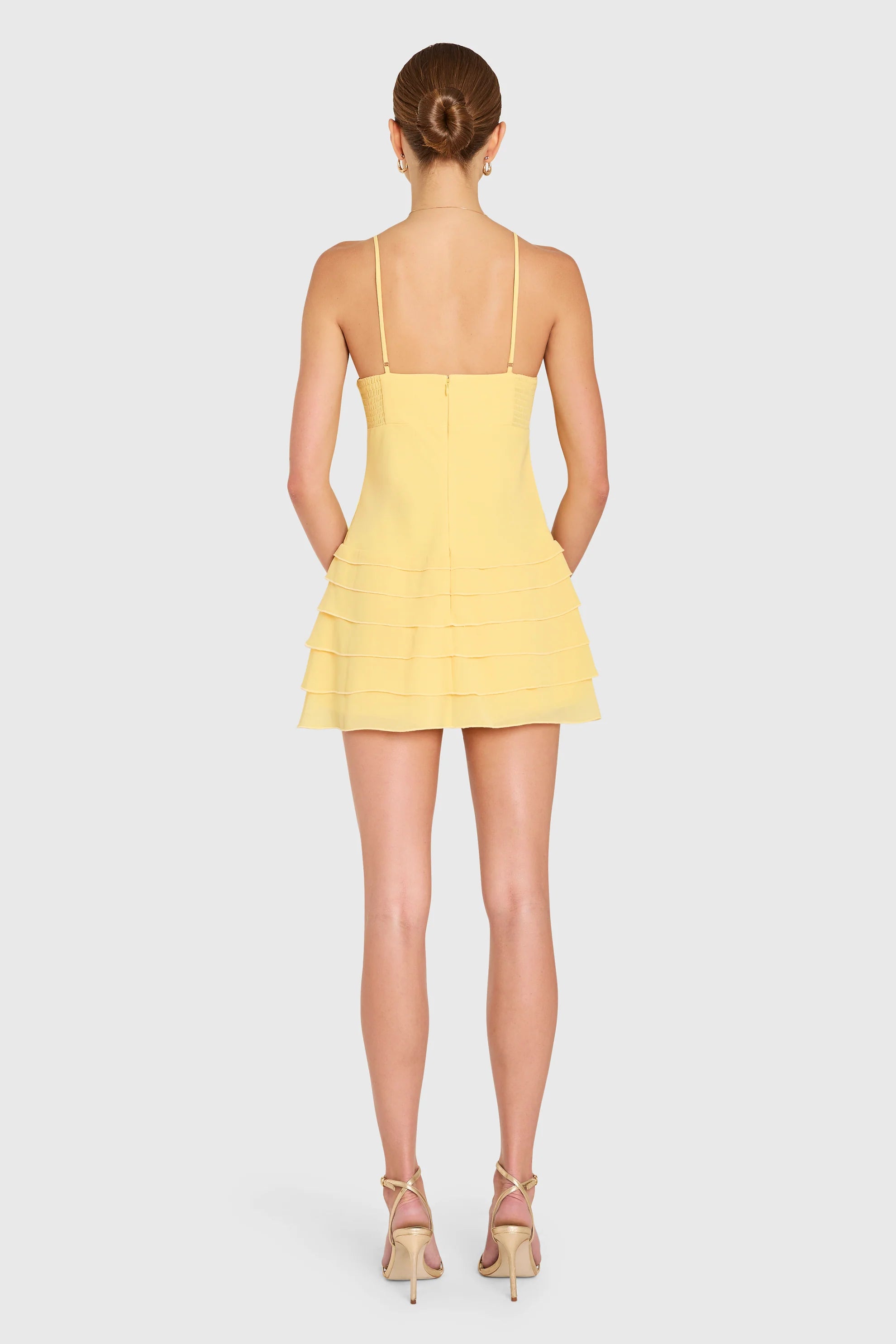 Amanda Uprichard Mirabelle Romper in Daffodil