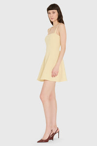 Amanda Uprichard Anna Dress in Cornsilk