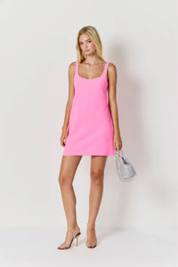 Amanda Uprichard Alphine Dress in Shocking Pink