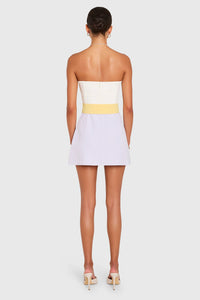 Amanda Uprichard Fae Romper in Ivory Jasmine