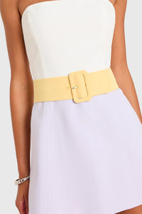 Amanda Uprichard Fae Romper in Ivory Jasmine