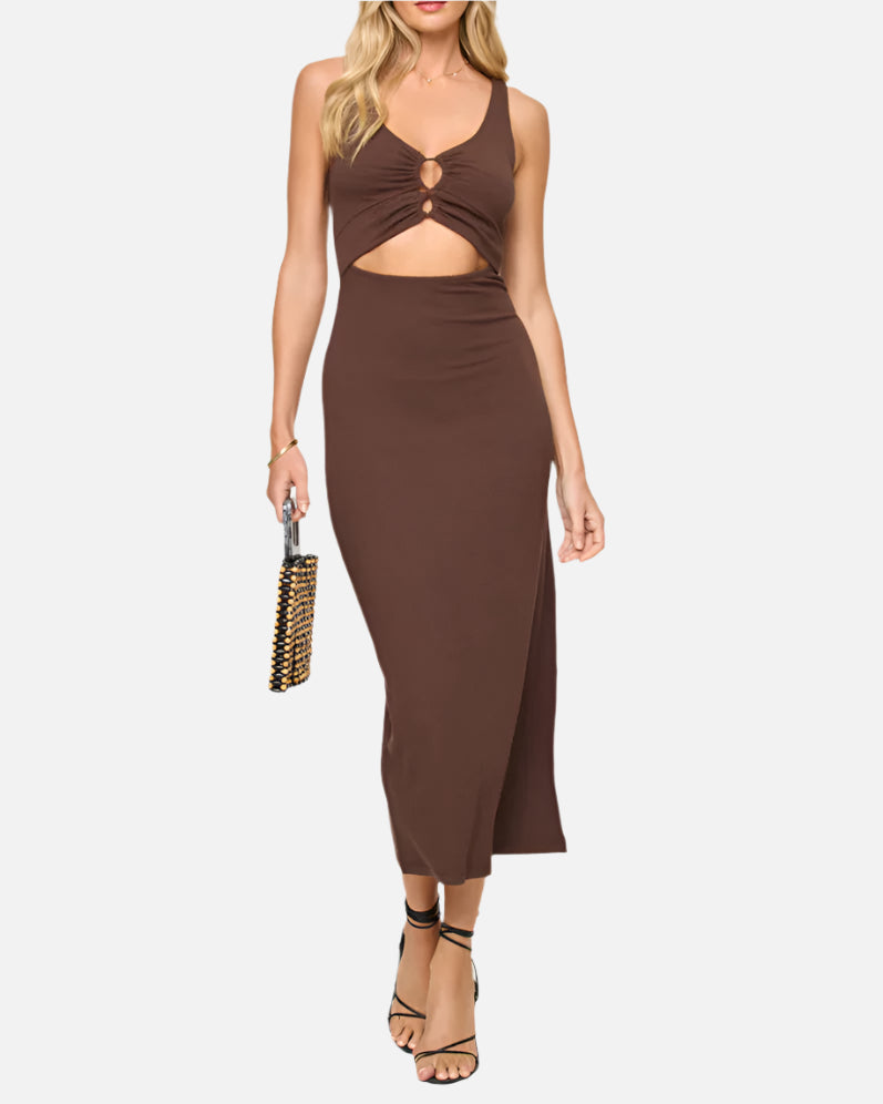 LSPACE Camille Dress in Espresso