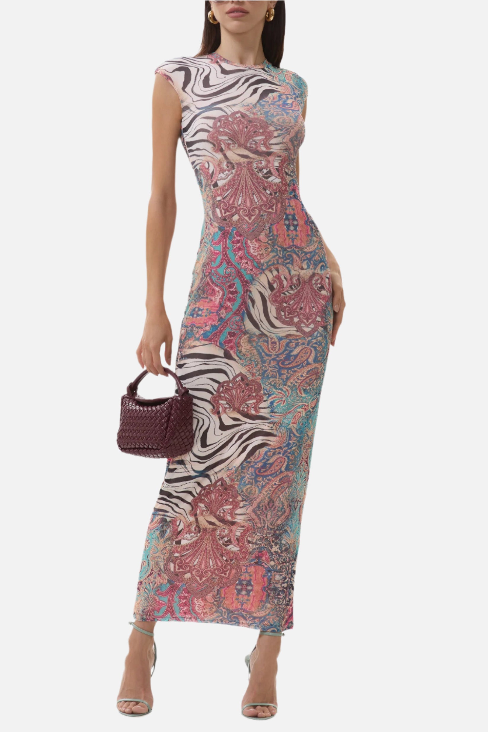 AFRM Cody Dress in Gilded Paisley