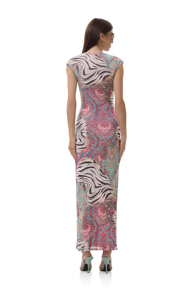AFRM Cody Dress in Gilded Paisley