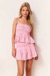 Love Shack Fancy Elin Floral Cotton Voile Skirt