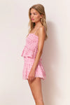 Love Shack Fancy Elin Floral Cotton Voile Skirt