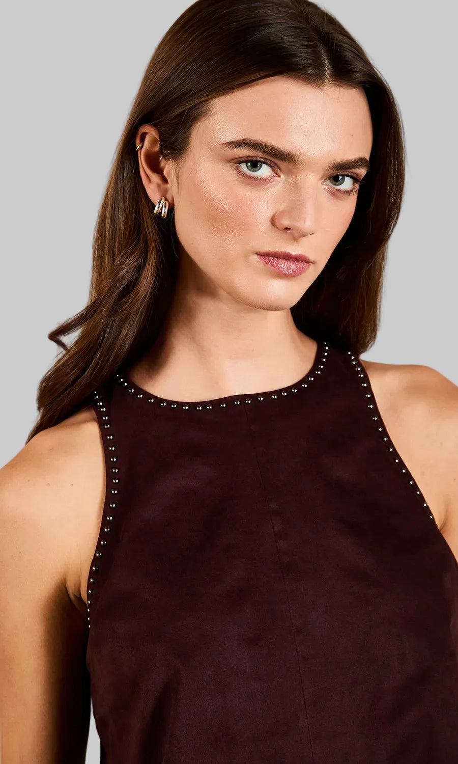 Saylor Caterina Studded Suede Set